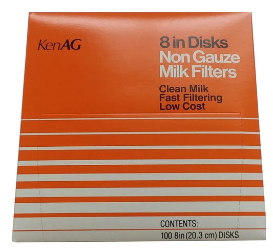 Kenag Milk Filter Disks 8" (100 disks) (1 Pack) (1)