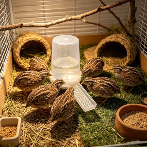 Baby Chick Feeder and Waterer Set, Poultry Starter Kit, Chick Feeder & Gravity Waterer, Compact Brooder Supplies for Chicks, Ducklings and Small Poultry (A) - color: A