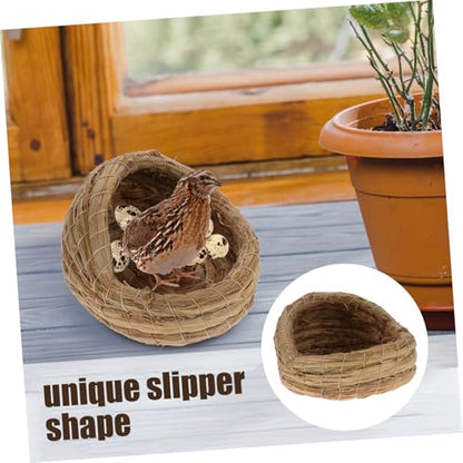 2pcs Woven Chicken Nesting Box Pad for Breeding Straw Woven Chicken Laying Coop