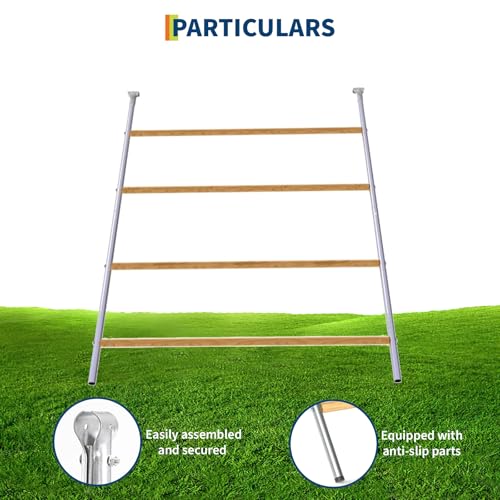 Chicken Roosting Bars for Coop, Metal Frame Chicken Perch for Outdoor Coop and Farms, Fits All Poultry & Baby Chicks, 40''L x 55''W - size: 39.4"L x 2.0"W x 55.1"H