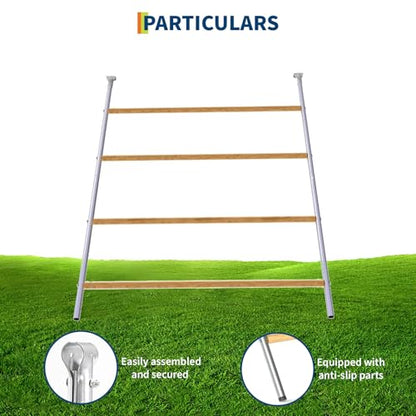 Chicken Roosting Bars, Chicken Perch for Coop,Backyard Poultry Farm, Chicken Coop Toys - Easy Installation & Cleaning (55'' L x 40'' W) - size: 55.12"L x 39.37"H
