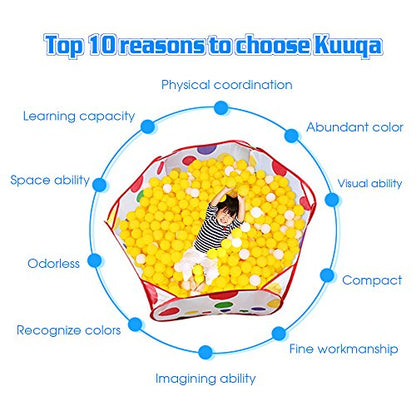 Kuuqa Ball Pit Play Tent with Basketball Hoop for Kids Toddlers Outdoor Indoor Play 4 Ft/120CM (Balls Not Included)