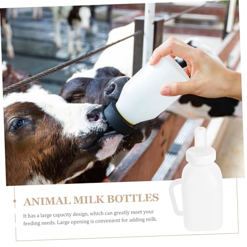 Abaodam Lamb Feeding Bottle Thickened Nursing Container with Handle for Sheep Calf Durable Reusable Easy to Clean for Young Livestock Feeding