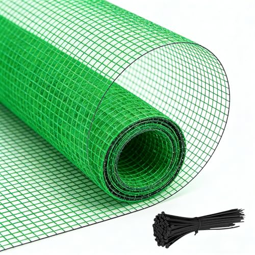 Garden Fence Temporary Fence, 4'x30' with 50 Zip Ties, Plastic Fencing Safety Fence Snow Fence, Construction Fencing for Garden Fencing, Animal Barrier, Poultry, Deer, Patio, Green - size: 4ft x 30ft