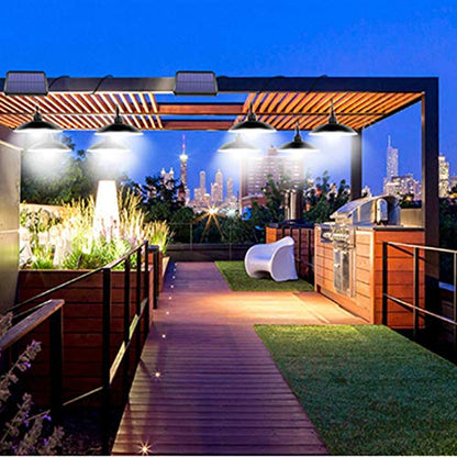 ABZXT Solar Pendant Lights Upgraded Bulb Lights IP65 Waterproof Dusk to Dawn Auto Lamp with Remote Controller for Outdoor Shed Barn Chicken Coop Bullpen Pig Pen Stables Tents etc(Single Lamp) - size: Single Lamp