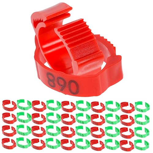 Totority 200pcs Chicken Leg Poultry Leg Bands for Easy Breed Identification Tags for Hens Lightweight Each
