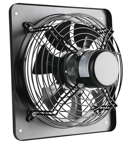 12 Inch 720 CFM Wall Window Mount Exhaust Fan, 1460 RPM Adjustable Speed Industrial Vent Fan - size: 12 Inch