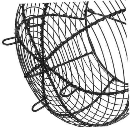 Generic 2pcs Black Metal Wire Egg Gathering Baskets with Handles, Farmhouse Kitchen Storage Bins for Fresh Egg Collection and Countertop Organization