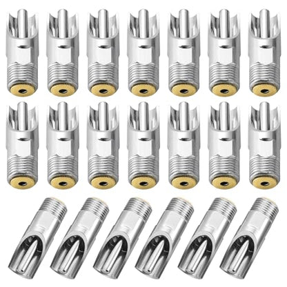 20Pack Pig Waterer Nipples, NPT 1/2" Stainless Steel Automatic Pig Nipple Drinker Feeder Hog Waterer for Sows Piglets Drinking