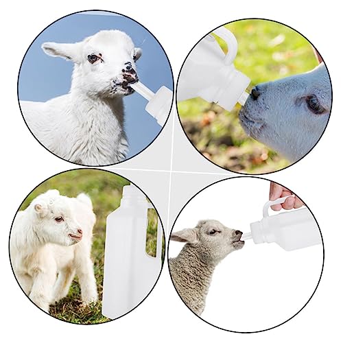 HEMOTON 850ml Silicone Sheep Nursing Bottle for Calves and Piglets Veterinary Feeding Supply Replacement Nipples for Livestock