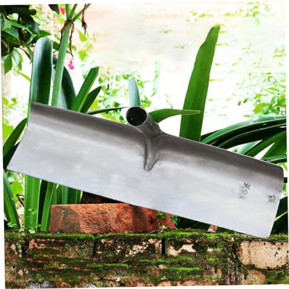 Happyyami Multifunctional Metal Cleaning Shovel for Farm Use Heavy-Duty Flat Shovel Long Handle for Poultry Pig and Livestock Waste Removal