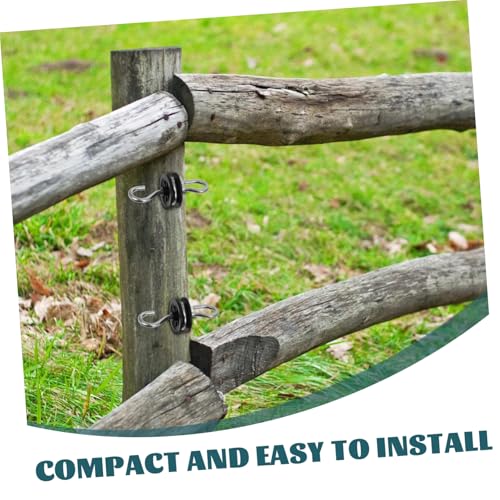 BESPORTBLE 4pcs Screw-in Electric Fence Insulator for Posts Durable and Weather-Resistant for Fencing and Livestock Safety