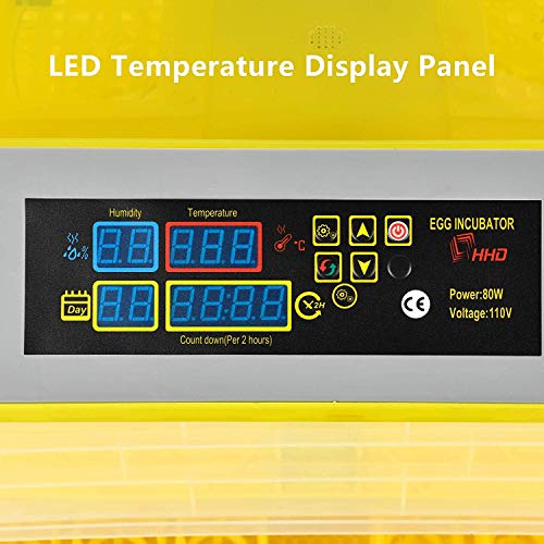 SUNCOO Digital 96 Egg Incubator for Hatching Eggs with Automatic Turner Intelligent Temperature & Humidity Control for Chicken Ducks Goose Birds Hatching Poultry Hatcher W/Three Output Channels