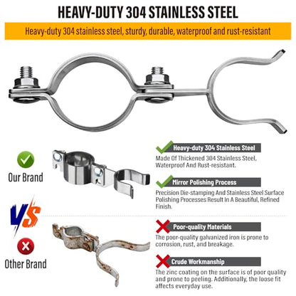 1-7/8" x 1-3/8" Chain Link Gate Latch Heavy Duty Stainless Steel Fence Gate Fork Latch Hardware with Padlock Hole 1pcs - color: 1-7/8"x1-3/8"