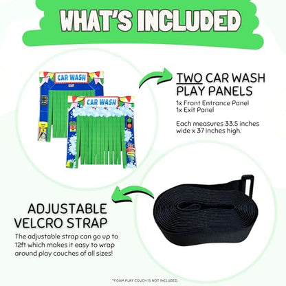 Couch Swag Play Panel for Childrens Foam Sofa Kids Couch (Car Wash) - style: Car Wash