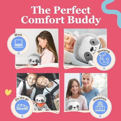 Lilly's Love Weighted Stuffed Animals for Adults & Kids — 5lb Calming Sloth Plush for Anxiety, ADHD & Sensory | Machine Washable Weighted Stuffed Animal w/Removable Insert | Stevie The Sloth - color: Sloth 5lb