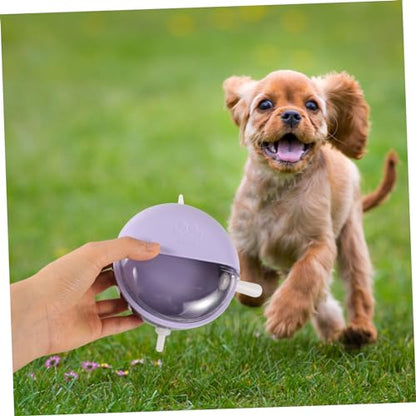 POPETPOP Puppy Feeder Bowl Detachable Bowl for Puppies Kittens Mimics Natural Nursing Posture Easy to Clean Stylish Purple Design for Multiple Pets