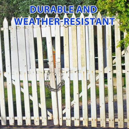 Gate Chain Lock with Carabiners Barn Chain Link 20'' Gate Latches for Outdoor Fences Dog Cage Lock Backyard Chain Lock Stall Supplies - size: 20'' 1Pack