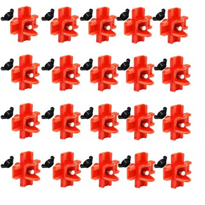 Doublewood 20Pcs Chicken Nipples Horizontal Side Mount Poultry Water Nipple Waterer Drinker Outdoors for Chicken Ducks Quail and Other Poultry (20)