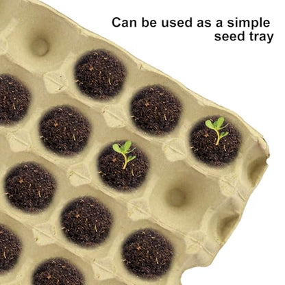 20 Flats 30-Cell Egg Crate, Sturdy and Stackable, Holds 30 Eggs, Multipurpose Use - size: 20 Pack Light gray