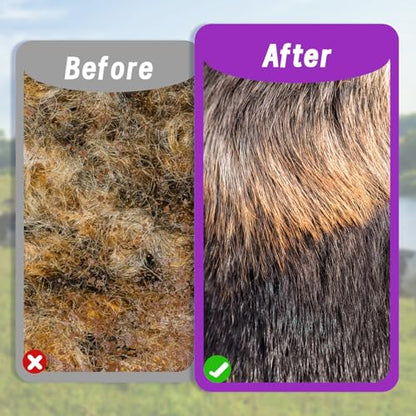 2 Pcs Mini Roto Brush for Livestock, Drill Brush Attachment for Stimulating Livestock Hair, Scratching Shedding Tool for Cattle Horse Sheep Goat Grooming (Purple)