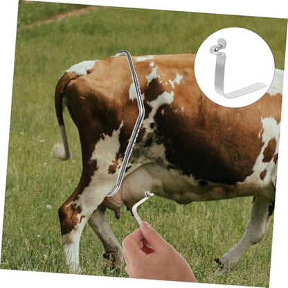 Toyvian 10pcs Livestock Stick Kick Management Push Button Spring Clip Kick Spring Clip for Cattle Cow Management Tool