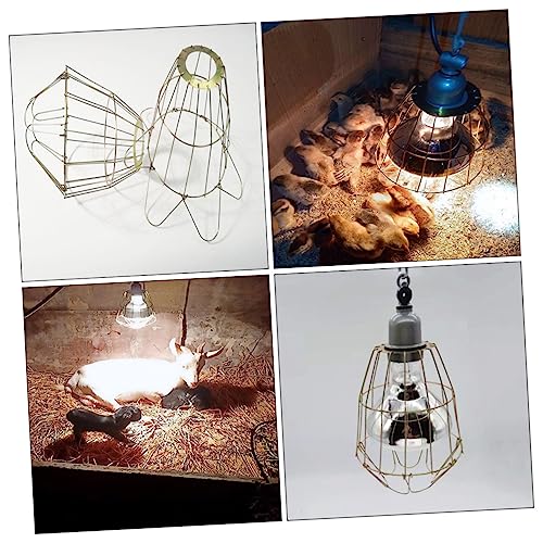 Kisangel 3Pcs Waterproof Heat-Resistant Bulb Covers for Livestock Reptiles Sturdy Light Bulb Cages Burn Protection for Chickens and Pigs