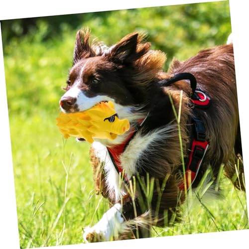 Abaodam Latex Pig Shaped Dog Chew for Puppies Interactive Teeth Grinding Plaything Safe Squeaky Pet for Large Dogs Teeth Cleaning