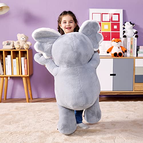 IKASA Large Koala Stuffed Animal Plush Toy,30" Giant Cute Jumbo Soft Toys Huge Big Size Fluffy Plushy Fat Oversized Plushie,Gifts for Kids - style: Koala