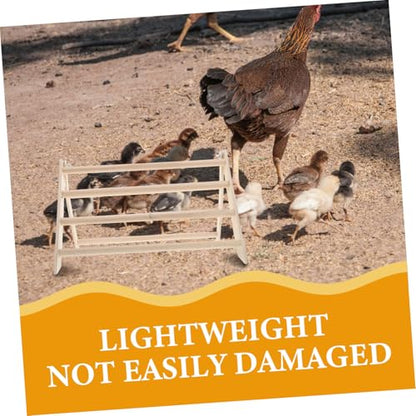 Yardwe Chicken Perch Stand for Poultry Roosting Bar and Climbing Ramp Toy for Chicks and Chickens Easy to Clean Coop Accessory