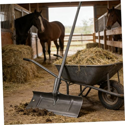 Kisangel Manual Manure Shovel Head for Poultry and Alpaca, Manganese Steel Fowl Waste Scraper Shovel with Efficient Manure Removal and Easy Care for Stables and Poultry Cage Cleaning