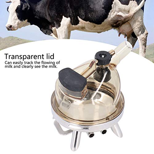 Milking Claw,400ml Milk Collector Milk Claw Cluster with Stainless Steel Base,Cow Milk Collector Tool Replacement Farm Milking Machine Accessories for Cow Sheep