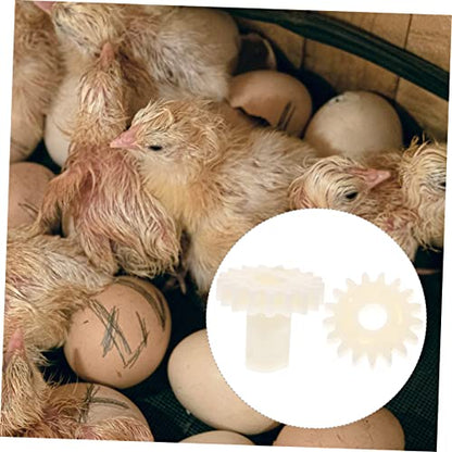 balacoo 20pcs Incubator Gear Wheel Reversible Gear for Egg Turning Incubator Accessories Easy Install