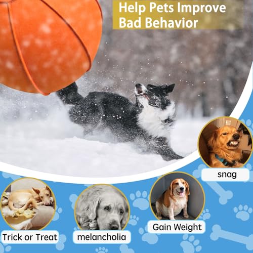Herding Ball for Dogs, 25" Horse Ball with Cover, Dog Herding Balls Large with Hand Pump, Dog Horse Toys for Play Hurding/Hearding (Orange)
