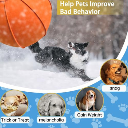Herding Ball for Dogs, 25" Horse Ball with Cover, Dog Herding Balls Large with Hand Pump, Dog Horse Toys for Play Hurding/Hearding (Orange)