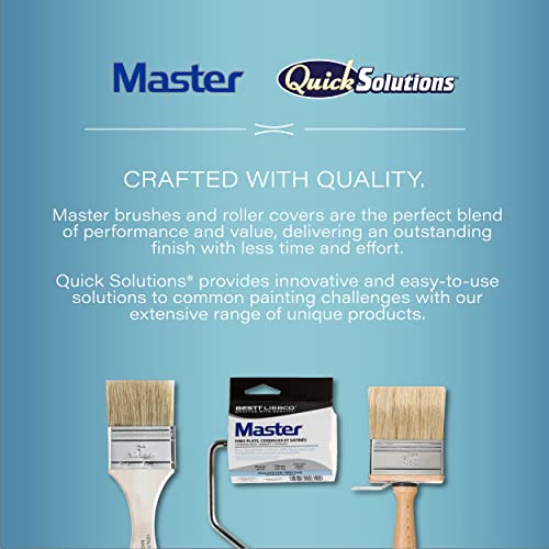 Bestt Liebco 997240120 Master 12" Deck Scrub Brush/Roller/Applicator, White (Pack of 2) - size: 12 in. (Pack of 2)
