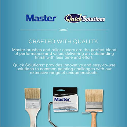 Bestt Liebco 997240120 Master 12" Deck Scrub Brush/Roller/Applicator, White (Pack of 2) - size: 12 in. (Pack of 2)