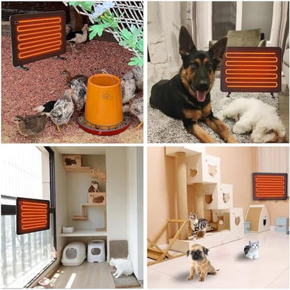 PINNKL 140W Warmer Pet Heater for Chicken Coop, Energy Efficient Design Safer, 50-80℃ Adjustable Temperature Dog Chick Brooder Heating Plate Heating Plate for Chicks Poultry Pets