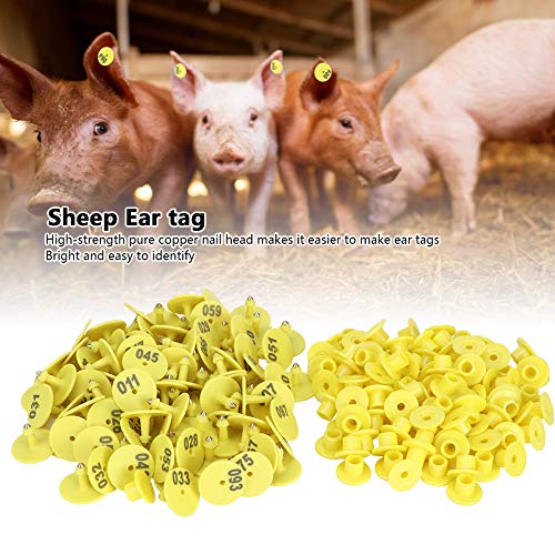 Livestock Round Number Ear Tag for Pig Sheep Cattle - for Farm Management
