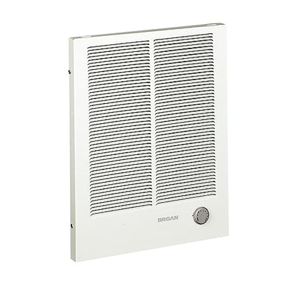 Broan-NuTone 194 High Capacity Wall Heater, White Painted Grille, 3000/1500 Watt 240 VAC, Covers 300 sq. ft. at Factory Wired Voltage - style: 3000/1500 Watt