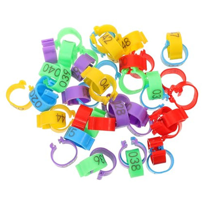 150pcs Poultry Leg Marking Reusable Chicken Identification Bands Bright Color Foot Clips for Easy Breed Separation Lightweight and Convenient for Poultry Care