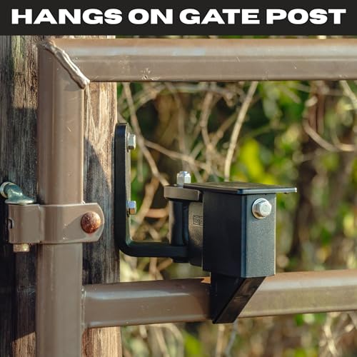 Heavy Duty, Self-Latching, Gravity Based Gate Stopper/Latch Made to Prevent Gate Rebound on Tube & Cattle Gates | Keeps Gates Open | Prevent Wind or Gravity from Closing Your Gate