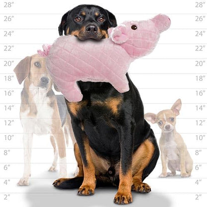 MIGHTY- Massive-Farm-Piglet-- Squeaker-Multiple Layers. Made Durable, Strong & Tough. Interactive Play Dog Toy (Tug, Toss & Fetch). Machine Washable & Floats. (Massive) | Multiple Layers & Reinforced Seams , Washable and Floats , Mighty® Construction - co