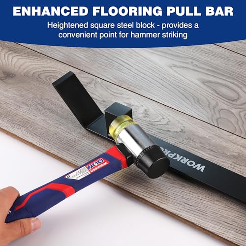 WORKPRO 17＂ Heavy Duty Pull and Pry Bar, Professional Pull Bar Flooring Tool for Wood Floor, Vinyl Plank, LVP, LVT and Floating Floor Installation