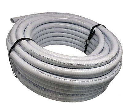 Sealproof 2" Dia Flexible PVC Pipe, Pool and Spa Hose Tubing, Made In USA, Schedule 40 2-Inch, 50 FT, White - size: 2" Dia, style: 50-Ft