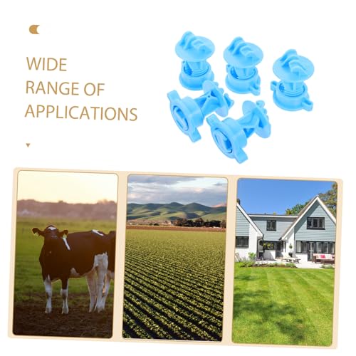 Sosoport 50Pcs Livestock Electric Fence Wire Insulators Material Excellent Insulation for Use Portable Post Insulators for Efficient Fencing