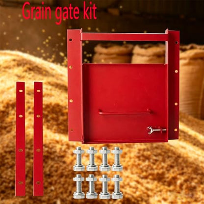 Heavy Duty Sliding Grain Gate,Sliding Gate,9 inch x 9 inch Farm Gate,Sliding Grain Gate for IBC Tote (red) - color: Red