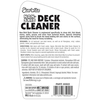 STAR BRITE Non-Skid Deck Cleaner & Protectant - Lift Dirt & Stains From Fiberglass, Painted Surfaces, More 22oz Spray (085922SS) - style: 22 Oz Spray