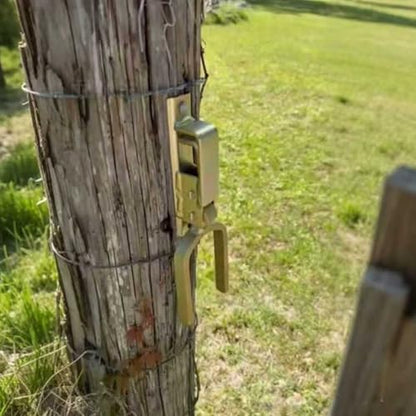 Instant Locking Gate Latch， Heavy-Duty One-Hand Gate Latch for Farm, Ranch & Backyard | Quick Secure Fit, Easy Installation on Wood, Metal & Pipe Gates, Compatible with Any Post or Gate