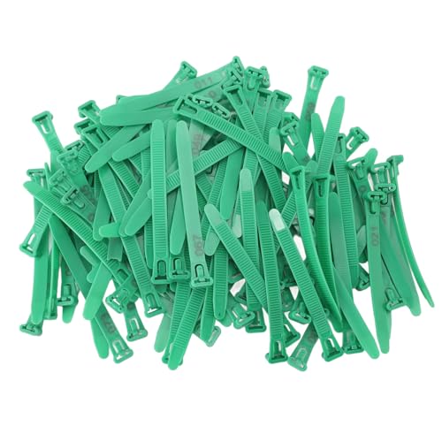SUNGOOYUE Chicken Leg Bands, Plastic Poultry Identification Rings with Adjustable fadeless Numbered Engraving, for Duck Goose Chicken Management (Green) - color: Green